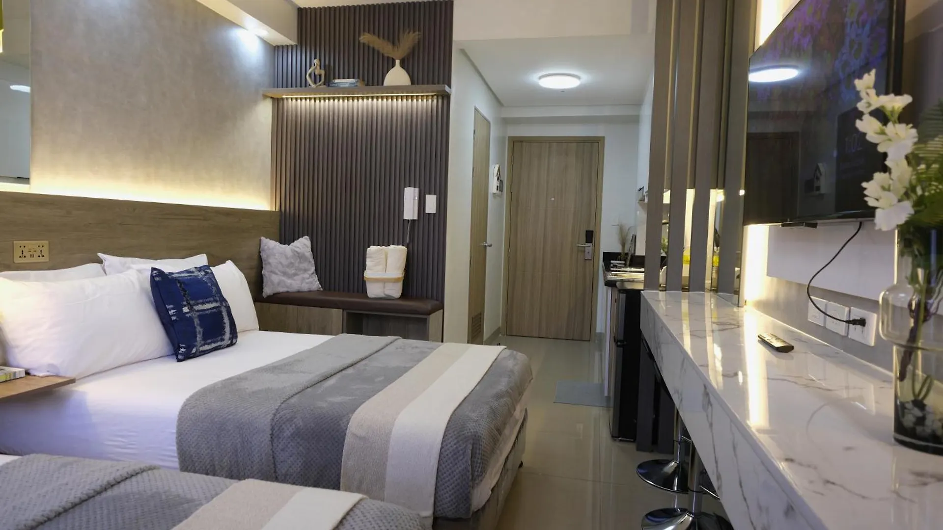 Staycation Near Mall Of Asia, Condotel With 2 Beds, Pasay Manila 0*,